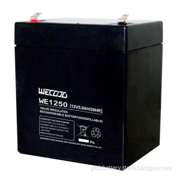 WE1250 lead acid batteries for Emergency lighting system